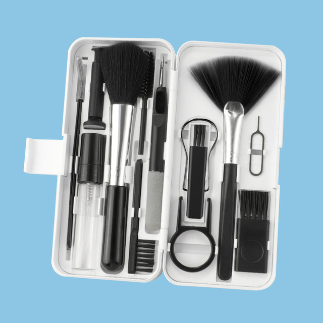 Jewelry Keyboard Smart Watch Mobile Phone Screen Earbuds Headphone Clean Swipe Cleaning Sponge Spray Rags Gadgets Kit