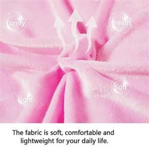 Albornoz de Franela de Alta Calidad Suave y Elegante desde Almacén Local en EE. UU., Bata de Baño Larga para Mujer, Bata de Baño Sexy para Mujer Madura, Bata de Spa de Lujo Unisex - Product Image 6