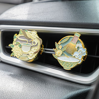 Clip d'Ornement Magnétique Personnalisé en Alliage de Zinc pour Diffuseur d'Huiles Essentielles, Anti-Moustiques et Stérilisation, pour Grille d'Aération de Voiture, Cadeau de Voyage