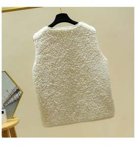 Gilet Casual donna autunno inverno 2021 senza maniche gilet di lana <span class=keywords><strong>con</strong></span> tasca tinta unita soffice <span class=keywords><strong>giacca</strong></span> a maglia Top - Product Image 4