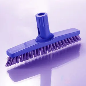 Escova de limpeza O-Cleaning Swivel Rosca Grout Com V-Shaped Cerdas Stiff, Rotatable Ampla Grout Tile Scrubber