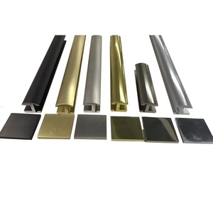 En gros 6463 Poli Argent En Aluminium U Canal Profil pour <span class=keywords><strong>10mm</strong></span> Sans Cadre Écran <span class=keywords><strong>De</strong></span> <span class=keywords><strong>Douche</strong></span> En Verre - Product Image 2