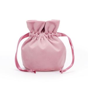 ถุงกำมะหยี่แบบมีเชือกผูก ก้นกลม กระเป๋าผ้ากำมะหยี่แบบมีเชือกผูก หลากสี สำหรับใส่เครื่องประดับ ของขวัญ งานแต่งงาน ขนม ของใช้ต่างๆ - Product Image 5