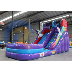 Glissières gonflables personnalisées de videur de parc aquatique de bande dessinée pour l'usage extérieur et d'intérieur d'adultes inclut le matériel de PVC de ventilateur - Product Image 4