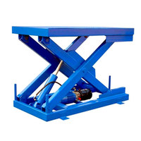Table élévatrice à ciseaux électrique digne de confiance table élévatrice à ciseaux de convoyeur à haute efficacité de travail avec rouleau