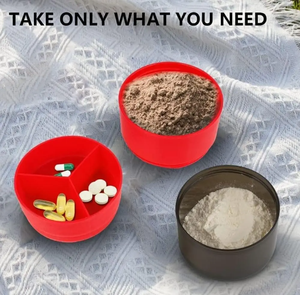 Custom 500ml 3 Layers Protein Bottle <strong>Shaker</strong> with Powder Storage Container Large Water Bottle with Wire Stirring <strong>Ball</strong> - Product Image 5