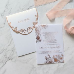 Tarjetas de Invitación de Acrílico Transparente con Juego de <span class=keywords><strong>Sobres</strong></span> Personalizados <span class=keywords><strong>para</strong></span> <span class=keywords><strong>Invitaciones</strong></span> de Boda - Product Image 4