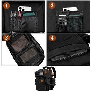 Mochila Personalizada Impermeable para Portátil con Logotipo, Bolsa de Viaje para Negocios, Mochila Escolar de Gran Capacidad para Exteriores, OEM - Product Image 4