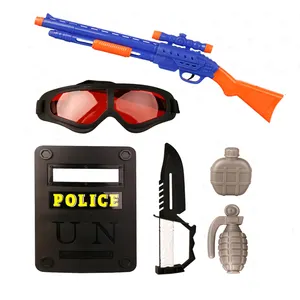 Hot sale simulation pretend play kids police guns tools toy set for kids