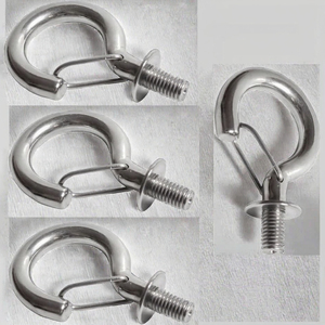 Perno de Gancho M6 de Acero Inoxidable con Recubrimiento de Zinc, Diseñado como un Tornillo de Anillo Resistente para un Montaje Seguro en Racks - Product Image 3