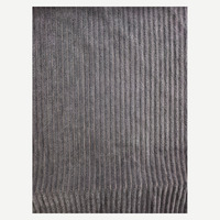 Tissu en velours côtelé 100 % polyester 4,5 Wale brossé, tricoté chaîne 150D, poids moyen, pour canapé, jouet, textile de maison, rembourrage