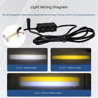 Nuevas Luces LED de Niebla Bicolor Modificadas para Parrilla de Coche Estilo Fábrica, Luces Amarillas Pequeñas, Luces Diurnas LED, IP67 24V