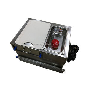 Cuisine mobile avec tiroir coulissant, cuisinière à gaz et évier pour remorque de pick-up ou <span class=keywords><strong>caravane</strong></span> - Product Image 2