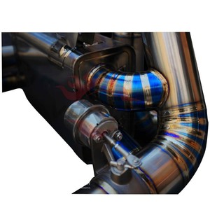 Vortex Titanium Full <b>Exhaust</b> System & Heat Shield Front Pipes for Lamborghini Aventador LP700 6.5L V12 Blue Burnt Valved Racing - Product Image 6