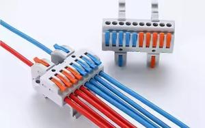 FABRİKA Düşük Fiyatlı Raylı Din Terminal Bloğu Kablodan Kabloya 2 ila 12 1 2 3 4 5 6 7 8 9 12 Pin 32A Yüksek Akım Kompakt Bağlantı Elemanı - Product Image 3