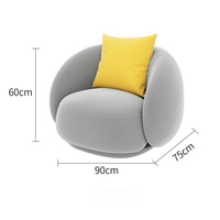 Modernes Luxus-Schlafsofa Dreisitzer Geschwungenes Design Umweltfreundlich Quadratisch Komfortabler Shearling-Stoff Holzbeine Apartment Schule