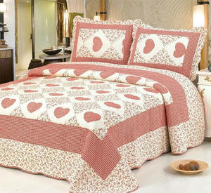 Ensemble de literie 100% coton (ensemble de 3 pièces) : <span class=keywords><strong>drap</strong></span>, taie d'oreiller, style américain, imprimé, plusieurs couleurs - Product Image 4