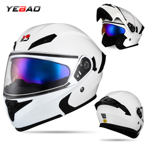 Mũ bảo hiểm xe máy YEBAO Predator One Size Full Face, kính đôi, vỏ ABS, đạt chuẩn DOT, thiết kế đồ họa, khóa cài nhanh, mới - Product Image 1