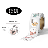 100 pièces/rouleau, étiquettes adhésives permanentes en vinyle imperméables, emballage promotionnel, étiquettes rondes de 1,5 pouce, autocollants en feuille d'or de luxe