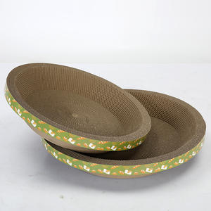 Tempat Tidur Kucing Minimalis dari Kertas Bergelombang, Tahan Lama, Anti Rusak, Tidak Rontok, Ukuran Ekstra Besar - Product Image 5