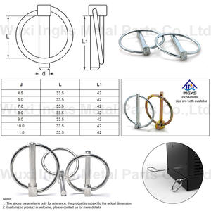 Vervaardigen Roestvrijstalen 304 316 <span class=keywords><strong>O</strong></span> <span class=keywords><strong>Ring</strong></span> M6 M8 M10 Pijpslot Veiligheid Lynch Pin - Product Image 5