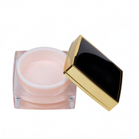 Ensemble de pots cosmétiques en acrylique et flacons de lotion 10g-50g 15ml-50ml, sérigraphiés, avec bouchon à vis, couleurs et logo personnalisables, pour soins de la peau, classique