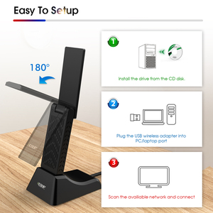 Thẻ Mạng Tốc Độ Cao EDUP 1900Mbps Dongle Không Dây 2.4GHz/5GHz Realtek RTL8814AU Bộ Chuyển Đổi <span class=keywords><strong>USB</strong></span> Wifi - Product Image 6