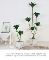 Sculpture de table extra-large au look vintage moderne, plante artificielle de qualité, faible MOQ pour les décorations de Noël, de Pâques et du Nouvel An