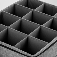 Sac de rangement à coque dure pour verre à vin, bonne capacité de charge, boîte à vaisselle, sac de rangement anti-poussière avec fermeture éclair