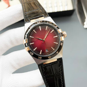 2026 New Model - Sapphire Crystal Cover Steel <b>Case</b> Leather Strap Suitable for Business and High-End Women's <b>Watches</b> - Product Image 4