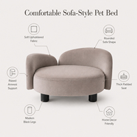 Maison pour animaux de compagnie de luxe moderne et durable en forme de canapé, design en bois massif, imperméable et résistant aux morsures pour chats, chiens et petits animaux.