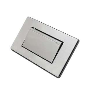 Enchufe universal cuadrado de acero inoxidable, panel de interruptor de luz con adaptador, interruptor de pared para el hogar - Product Image 4
