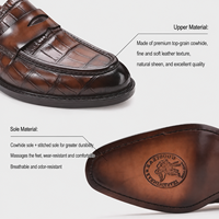 VOGU Herren Freizeitschuhe aus Leder 2025 – Neue Business-Slipper im britischen Stil mit atmungsaktiver Goodyear-Rahmennaht für bequeme Tage