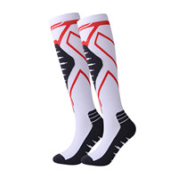 Chaussettes de compression de sport professionnelles élasticité mollet soutien Long Tube éponge bas haut équipage pour le corps extérieur d'hiver