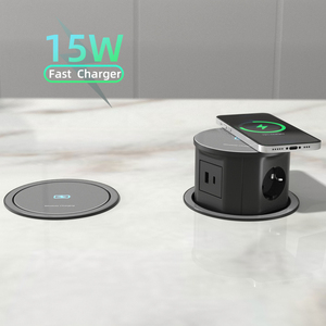 Prise pop-up UE personnalisée station de chargeur tour d'alimentation rétractable cachée <span class=keywords><strong>multiprise</strong></span> encastrée - Product Image 5