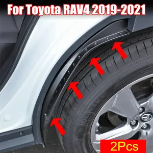 2 Pièces Garde-boue de voiture arrière de remplacement, Décoration spéciale pour Toyota RAV4 RAV-4 2019 2020 2021, Garde-boue pour RAV4 2021 - Product Image 1