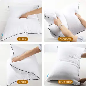 OEKO-TEX Standard 100 fabbrica cuscino morbido e di supporto collezione Hotel letto cuscini riempiti di cotone per dormire