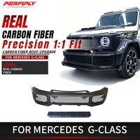 Pare-chocs avant en fibre de carbone sèche de style B800 Perfiply Upgrade pour Mercedes Benz W464 G63 G500 B800 2019-2022 Kit carrosserie