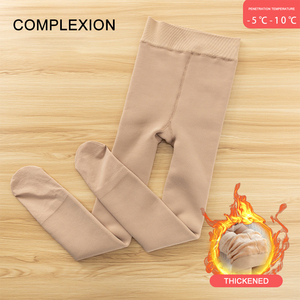2025 OEM Solid Color Fleece Winter <strong>Leggings</strong> Pantyhose for Kids <strong>Girls</strong> High Waist Casual Style Breathable Seamed Warm <strong>Thermal</strong> - Product Image 4