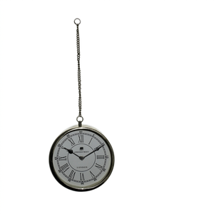 Horloge ronde à chaîne et de poche, en acier inoxydable, pour le salon - Product Image 1