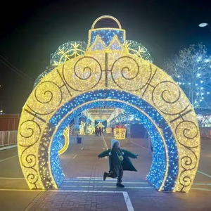 Sculptures lumineuses <span class=keywords><strong>de</strong></span> Noël 3D et motifs lumineux / Grandes décorations lumineuses extérieures pour parcs, paysages, centres commerciaux, hôtels, décorations <span class=keywords><strong>de</strong></span> Noël - Product Image 6