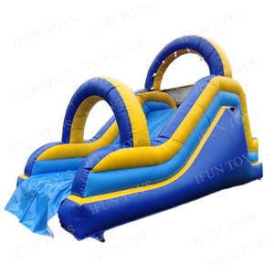Château gonflable en vinyle PVC Fun City avec toboggan pour enfants, utilisation en extérieur dans le jardin - Product Image 4