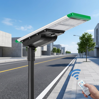 Lampadaire solaire tout-en-un 40W 6800LM pour autoroute, parking, zone résidentielle