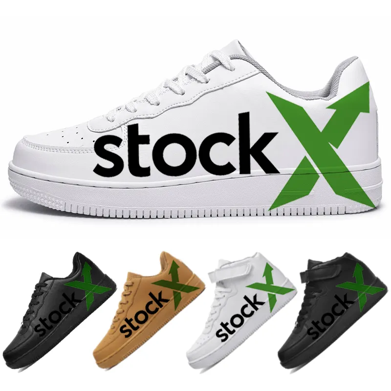 Sneakers,Stock X Air Original 1:1 Custom White High Quality Fakes Replicaed Men Branded Designer Shoes