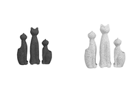 Pots de fleurs en fibre de verre de haute qualité, durables, écologiques, en forme de chat mignon, pour jardin, sol, suspendus et utilisation en centre commercial