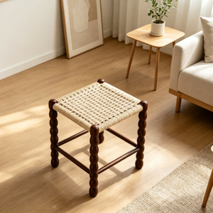 Dreamhause Medieval French Stool Solid <b>Wood</b> <b>Bench</b> Simple Bed Stool Small Square Dressing Stool Creative <b>Bench</b> - Product Image 5