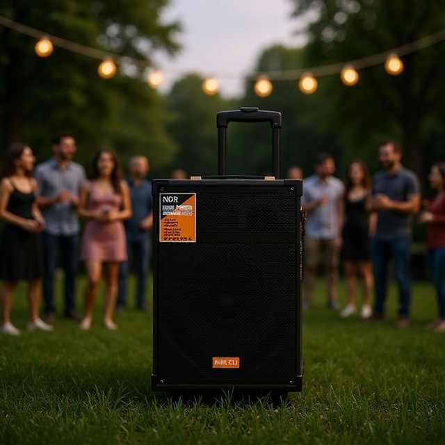 Factory NDR-C12 Outdoor Square Dance Karaoke Wireless 12inch Wooden Box Speaker with FM Radio and Anti-Fall Features in Stock