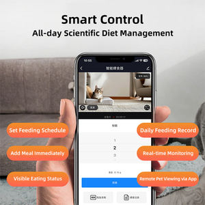 Distributeur automatique intelligent de nourriture pour animaux de compagnie 2025 avec contrôle Wi-Fi, gamelle connectée pour <span class=keywords><strong>chien</strong></span> avec distributeur de nourriture sèche quantifiée et programmable, en acier inoxydable pour chiens et chats - Product Image 2