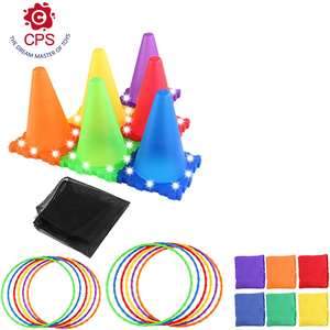 CPS Juego de Lanzamiento 3 en 1, Carrera de Obstáculos para <span class=keywords><strong>Niños</strong></span>, Juego de Lanzamiento de Anillos <span class=keywords><strong>con</strong></span> Juguete Iluminado, <span class=keywords><strong>Juegos</strong></span> de Lanzamiento, Deportes al Aire Libre, Juguetes PARA EL Día - Product Image 1