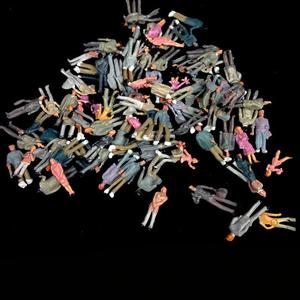 ミニチュア モデル プラスチック製 人形 フィギュア 建築模型用 カラフル レイアウト ジオラマ コミュニケーション用 - Product Image 6